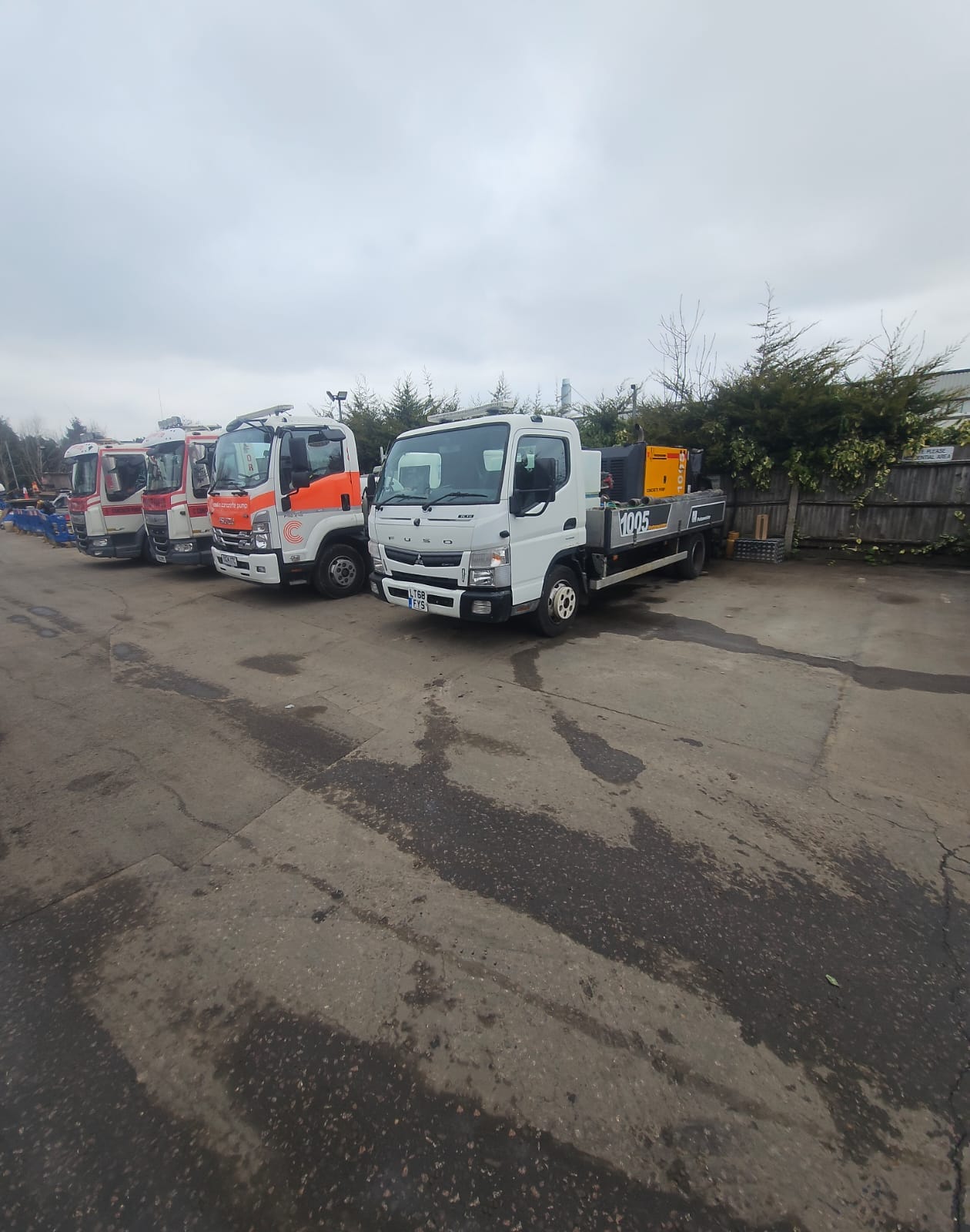 On-site mixed concrete delivery